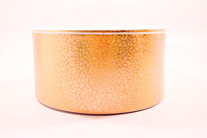3" Wide Solid Gold Hologram Foil Grosgrain Cheer Bow Ribbon