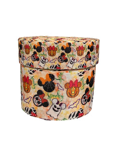 3"  Wide Mickey and Minnie Spooky Halloween Collage Printed Grosgrain Cheer Bow Hair Bow Ribbon